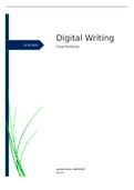 Digital writing portfolio