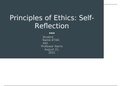 ETHC 445N Week 8 Assignment; Self Reflection