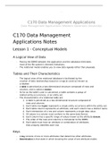 C170 Data Management Applications Notes