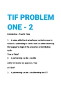 TIF PROBLEM TEST BANK TAX 1
