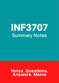 INF3707 - NOtes for Database Design And Implementation 