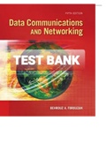 Exam (elaborations) TEST BANK FOR Data Communications and Networking By Behrouz Forouzan (Solution Manual) 