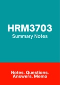 HRM3703 - Notes (Summary)
