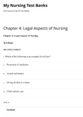 Nursing 200 Chapter 4: Legal Aspects of Nursing | My Nursing Test Banks