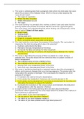 NURSING FUNDAMENTA MODULE 4, 5, 6, 8, 9 and 11 NCLEX QUESTIONS AND ANSWERS BUNDLE- KEISER UNIVERSITY