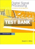Exam (elaborations) TEST BANK FOR Digital Signal Processing Dsp A Computer Based Approach By Sanjit K. Mitra (Solution Manual) 