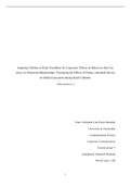Entertainment Communication - summary and research proposal
