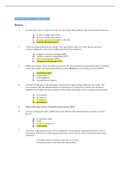 NUR 2790 - EXAM 4 REVIEW QUESTIONS & ANSWERS.