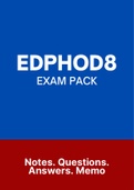 EDPHOD8 (Notes, ExamPACK, QuestionsPACK, Tut201 Letters)