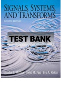 Exam (elaborations) TEST BANK FOR Signals, Systems, and Transforms 4TH Edition By Charles L. Phillips, John M. Parr  (Solution Manual)