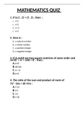 Class notes Key to Mathematics (MtS18) 