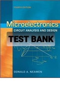 TEST BANK FOR Microelectronics Circuit Analysis and Design 4th Edition By Donald Neamen 