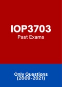 IOP3703 - Exam Question PACK (2009-2021)