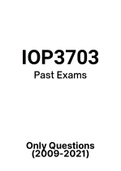 IOP3703 - Exam Question PACK (2009-2021) 