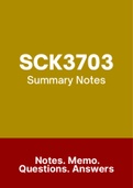 SCK3703 - Summarised NOtes