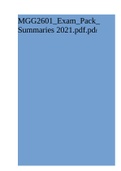 MGG2601_Exam_Pack_ Summaries 2021.