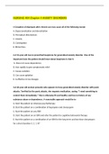 NURSING 404 Chapter 4 ANXIETY DISORDERS