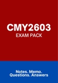 CMY2603 - EXAM PACK (2022)