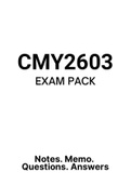 CMY2603 (ExamPACK, QuestionPACK, Tut201 Letters)