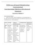 NURS 5315 Advanced Pathophysiology Gastrointestinal Core Knowledge Objectives with Advanced Organizers GI system- Module 9