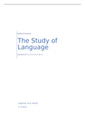 Samenvatting The Study of Language, ISBN: 9781108499453  Linguistics