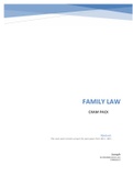 PVL2601 FAMILY LAW  EXAM PACK.