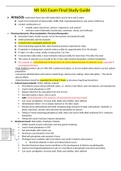 Exam (elaborations)NR 565 Exam Final Study Guide ( NR 565 Advanced Pharmacology Fundamentals (NR565) 