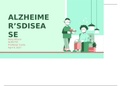 Presentation ALZHEIMER’S DISEA SENR 566 Pharmacology for care of the family  