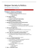 Belgian Society & Politics: Summary of Entire Course + Elaborated table of content