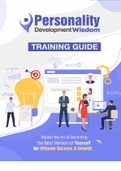 Training guide 'Personal Development Wisdom'  - door Uitblinker