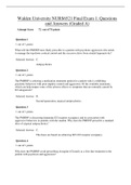 NURS6521 Final Exam 1. Questions and Answers (Graded A)