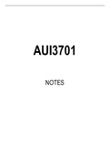 AUI3701 Summarised Study Notes