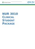 VSIM|WOLTERS KLUWER |NUR 3010  CLINICAL STUDENT PACKAGE