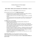 Inleiding Pedagogische Wetenschappen, Deeltoets 2, UvA, 2021