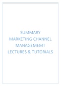 Summary Marketing Channel Management Lectures/Webclips and Tutorials