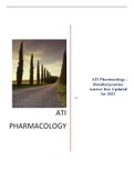ATI Pharmacology - Detailed practice Answer Key Updated for 2021/22