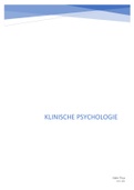 Klinische psychologie (14/20 eerste zit) 