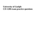 CIS 1200 exam practice questions