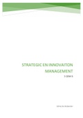 Summary Strategic Innovation Management, ISBN: 9781118457238  Strategic And Innovation Management