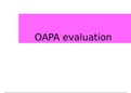 Exam Summary - OAPA Evaluation
