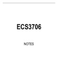 ECS3706 Summarised Study Notes