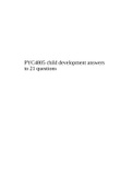 PYC4805 child development answers to 21 questions