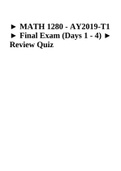 MATH 1280 - AY2019-T1 ► Final Exam (Days 1 - 4) ► Review Quiz