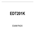 EDT201K EXAM PACK 2022