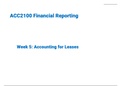 Accounting for Leases (ACC2100 Financial Reporting)