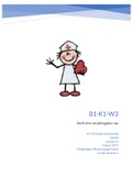 Examen Stelt een verpleegplan op, B1-K1-W3