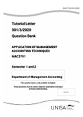 MAC3701 Semester 1 and 2 Question bank (Application MGNT)