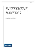 [SUMMARY] Investment Banking (well written)