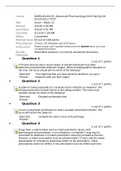 NURS 6521 Advanced Pharmacology Final Exam Latest. Walden University
