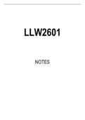 LLW2601 Summarised Study Notes